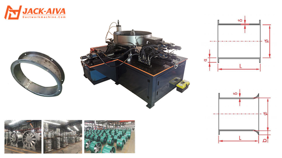 Machine de fabrication de brides à croûte hydraulique automatique pour ventilateurs axiaux