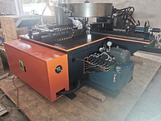 Machine de fabrication de brides à croûte hydraulique automatique pour ventilateurs axiaux