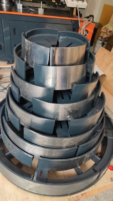 Machine de fabrication de brides à croûte hydraulique automatique pour ventilateurs axiaux