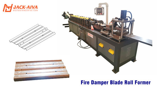 Machine de formage de rouleaux de cadre d'amortisseur CVC VCD et de lame aérodynamique | Ligne de production de clapets coupe-feu