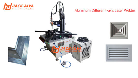 Machine de soudage au laser de cadre de diffuseur en aluminium HVAC