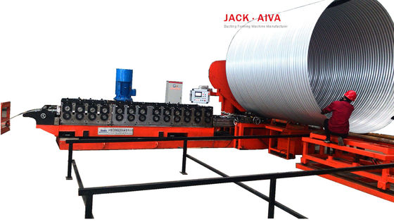 machine 6000mm ondulée de tube de spirale de ponceau de 800mm